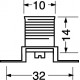 PORTALAMPADA E10 CON 2 TERMINALI