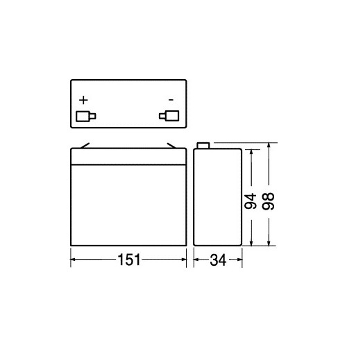 BATTERIA RICARICABILE AL PIOMBO SIGIL. 6 V-7 AH