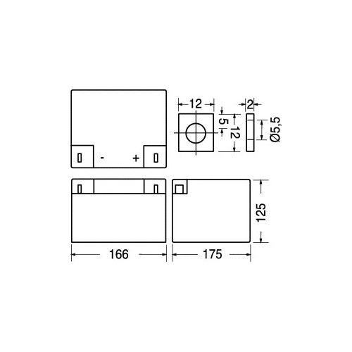 BATTERIA RICARICABILE AL PIOMBO SIGIL. 12 V-26 AH