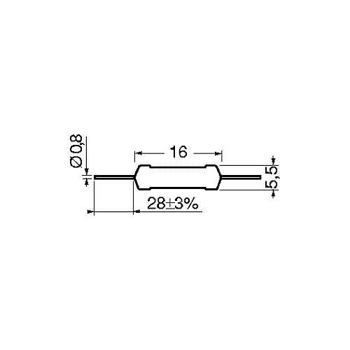 RESISTENZA 2W  1 MOHM 5% 