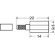 CONNETTORE COAX FME MASCHIO VOLANTE A CRIMPARE