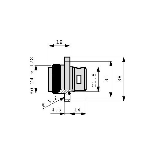CONNETTORE DA PANNELLO 3P+T 932322100