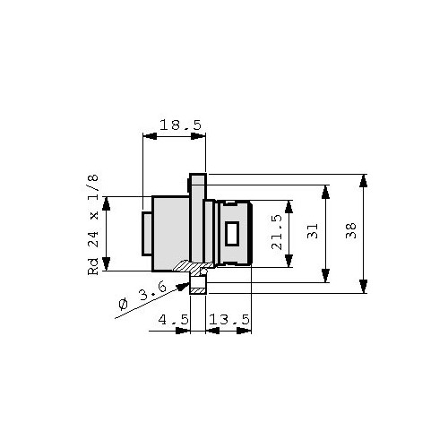 CONNETTORE DA PANNELLO F. 6P+T 932325100
