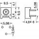 TRIMMER 5K 0,5W CERMET 