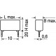 CONDENSATORE POLIESTERE VERTICALE 0,01UF 630V