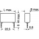 CONDENSATORE POLIESTERE VERTICALE 100NF 630V