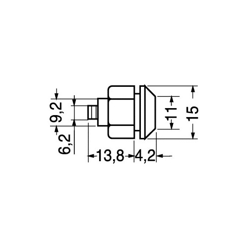 PORTALED 8 mm IN METALLO CROMATO INCAVATO