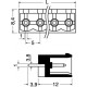 MORSETTIERA EUROPLUG 2 POLI MASCHIO PASSO 5