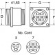 CONNETTORE DA PANNELLO AMP 206036-2
