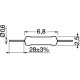 RESISTENZA 1/4W 1% 68K1 OHM