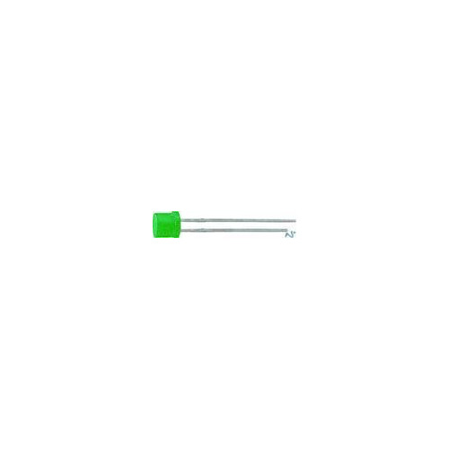 LED VERDE  PIATTO A FASCIO DIFFUSO Ø 5 MM
