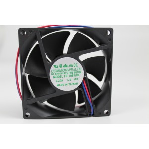 Ventilatore Assiale 12 VDC 80 x 80 x 25 mm - Commonwealth FP-108D/DC