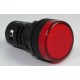 SEGNALATORE LUMINOSO A LED 12VACDC COLORE ROSSO