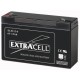 Batteria Ricaricabile al Piombo 6V 12A/h Extracell ELB12-6