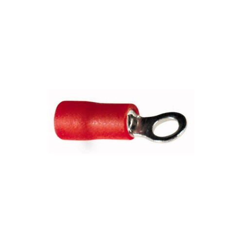 TERMINALE AD OCCHIELLO PREISOLATO DIAM. 3,7 ROSSO 