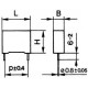 CONDENSATORE POLIESTERE 0,33 UF 275 Vac MKT