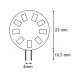 LAMPADA A LED 10-30V 1,5W COLORE BIANCO FREDDO