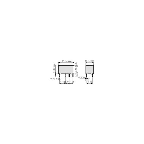 RELE' BIPOLARE 5V 167 OHM  2A