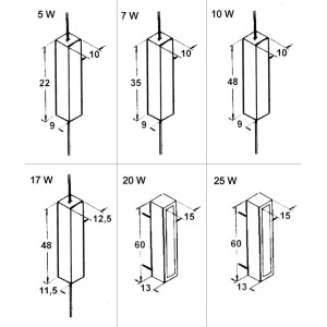 RESISTENZA 10W  15 Ohm A FILO  2