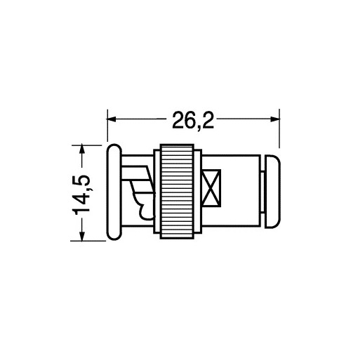 CONNETTORE COAX BNC MASCHIO VOLANTE 2,6