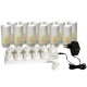 SET 12 CANDELE A LED COMPLETO DI CARICABATTERIE