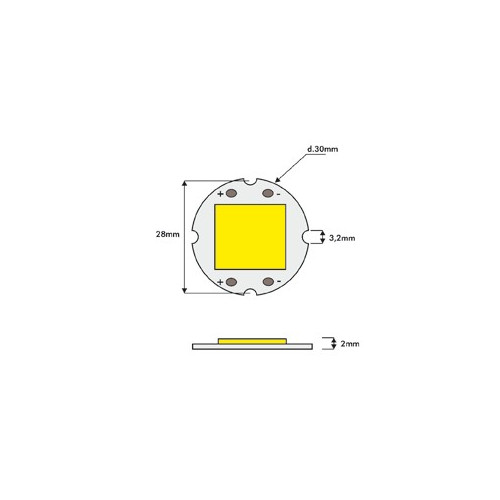 LED 3W BIANCO FREDDO ALTA LUMINOSITA'