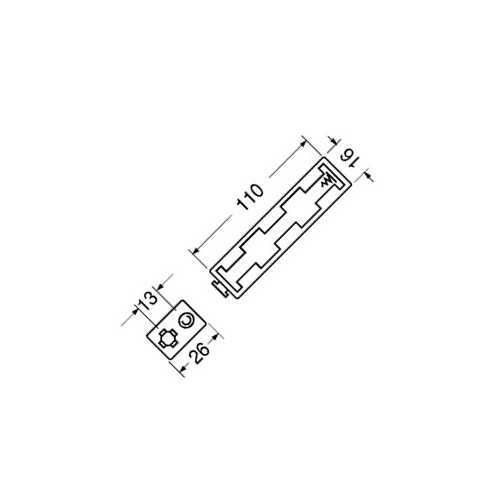 CONTENITORE PER 4 PILE STILO (AA-UM3)