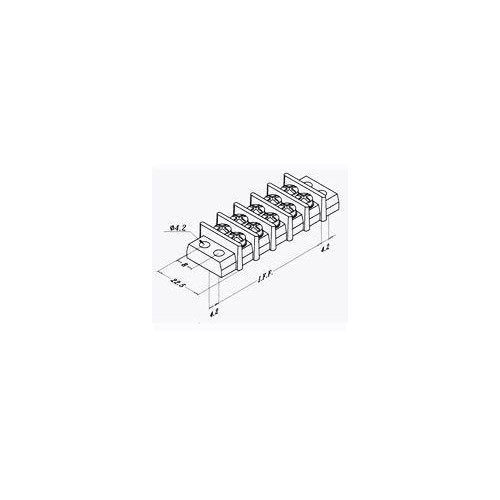 MORSETTIERA MIN. 10P MIL M14 INOX