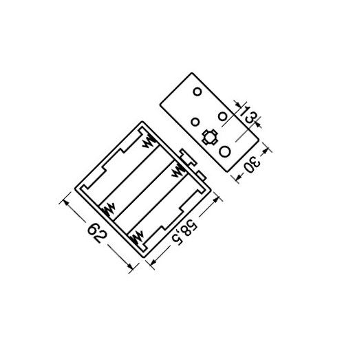 CONTENITORE PER 8 PILE STILO (AA-UM3)