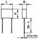 CONDENSATORE POLIESTERE VERTICALE 10NF 275VAC