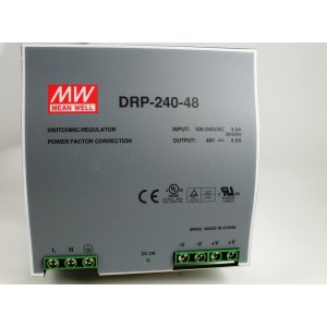 Alimentatore switching 48V 5A da barra din Mean Well DRP240