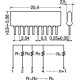 RETE RESISTIVA SIL 9+1 10P 100 OHM