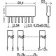 RETE RESISTIVA SIL 4X2 8P 10KOHM