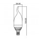 LAMPADA A LED E14 COLORE BIANCO CALDO 3W
