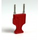 Ponticello di Cortocircuito Rosso Diametro 2mm Radiall R644543001
